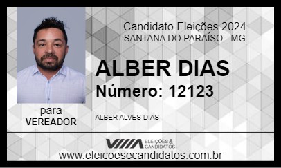 Candidato ALBER DIAS 2024 - SANTANA DO PARAÍSO - Eleições