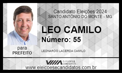 Candidato LEO CAMILO 2024 - SANTO ANTÔNIO DO MONTE - Eleições