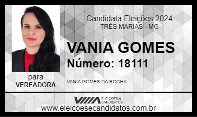 Candidato VANIA  GOMES 2024 - TRÊS MARIAS - Eleições