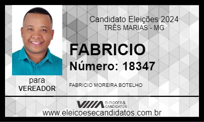 Candidato FABRICIO 2024 - TRÊS MARIAS - Eleições