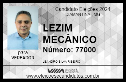 Candidato LEZIM MECÂNICO 2024 - DIAMANTINA - Eleições