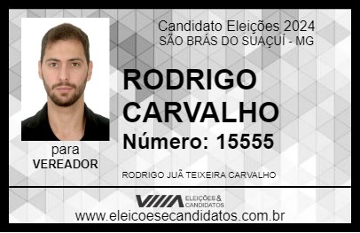 Candidato RODRIGO CARVALHO 2024 - SÃO BRÁS DO SUAÇUÍ - Eleições