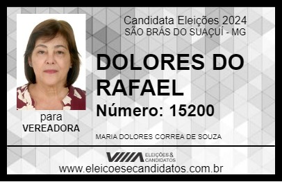 Candidato DOLORES DO RAFAEL 2024 - SÃO BRÁS DO SUAÇUÍ - Eleições