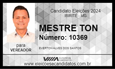 Candidato MESTRE TON 2024 - IBIRITÉ - Eleições