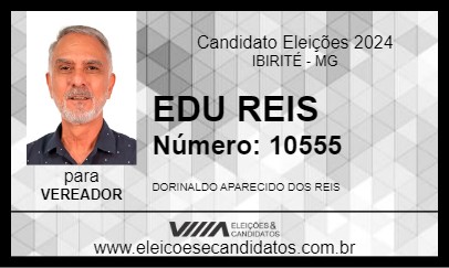 Candidato EDU REIS 2024 - IBIRITÉ - Eleições