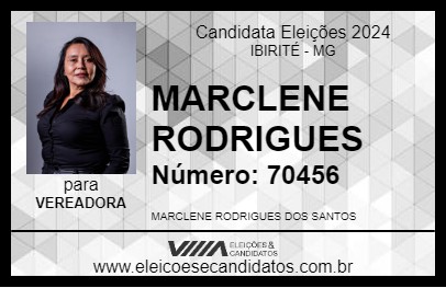 Candidato MARCLENE RODRIGUES 2024 - IBIRITÉ - Eleições