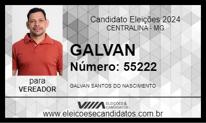 Candidato GALVAN 2024 - CENTRALINA - Eleições