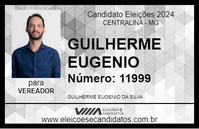 Candidato GUILHERME EUGENIO 2024 - CENTRALINA - Eleições