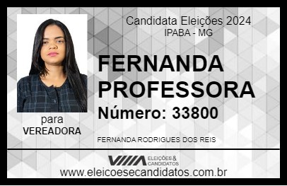 Candidato FERNANDA PROFESSORA 2024 - IPABA - Eleições