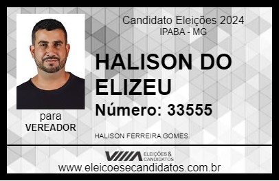 Candidato HALISON DO ELIZEU 2024 - IPABA - Eleições