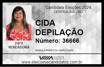 Candidato CIDA DEPILAÇÃO 2024 - CENTRALINA - Eleições