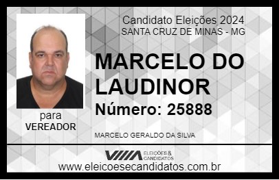 Candidato MARCELO DO LAUDINOR 2024 - SANTA CRUZ DE MINAS - Eleições