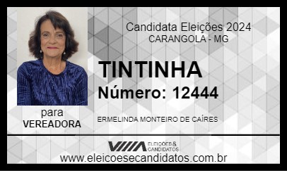 Candidato TINTINHA 2024 - CARANGOLA - Eleições