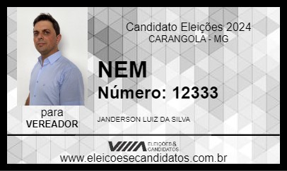 Candidato NEM 2024 - CARANGOLA - Eleições