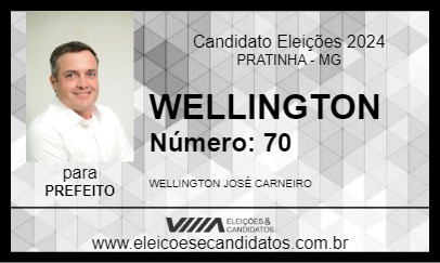 Candidato WELLINGTON 2024 - PRATINHA - Eleições