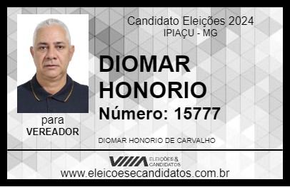 Candidato DIOMAR HONORIO 2024 - IPIAÇU - Eleições