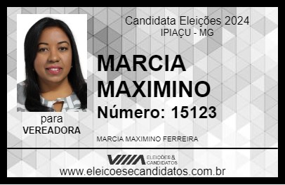 Candidato MARCIA MAXIMINO 2024 - IPIAÇU - Eleições