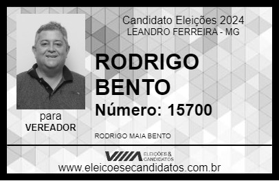 Candidato RODRIGO BENTO 2024 - LEANDRO FERREIRA - Eleições