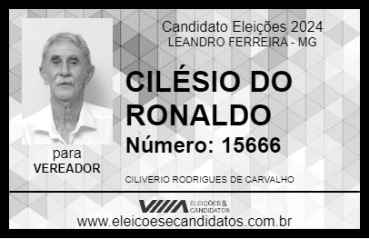 Candidato CILÉSIO DO RONALDO 2024 - LEANDRO FERREIRA - Eleições