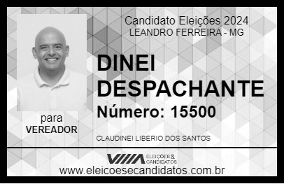 Candidato DINEI DESPACHANTE 2024 - LEANDRO FERREIRA - Eleições