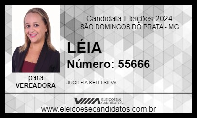 Candidato LÉIA 2024 - SÃO DOMINGOS DO PRATA - Eleições