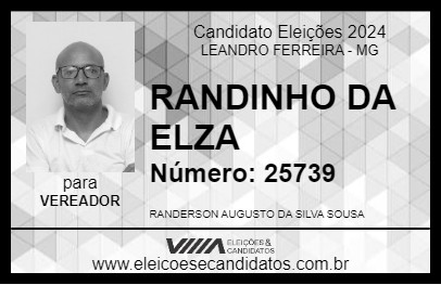 Candidato RANDINHO DA ELZA 2024 - LEANDRO FERREIRA - Eleições