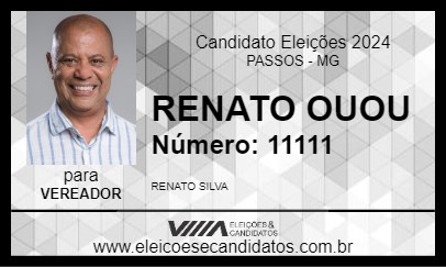 Candidato RENATO OUOU 2024 - PASSOS - Eleições