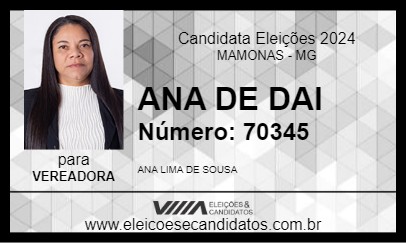 Candidato ANA DE DAI 2024 - MAMONAS - Eleições