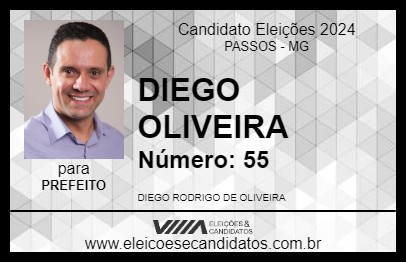 Candidato DIEGO OLIVEIRA 2024 - PASSOS - Eleições