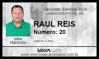 Candidato RAUL REIS 2024 - LAGOA DOS PATOS - Eleições