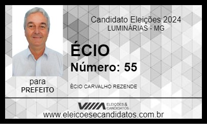 Candidato ÉCIO 2024 - LUMINÁRIAS - Eleições