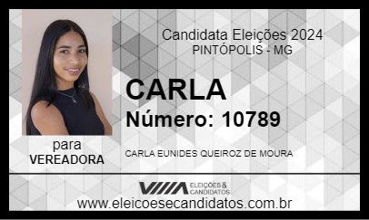 Candidato CARLA 2024 - PINTÓPOLIS - Eleições