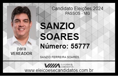 Candidato SANZIO SOARES 2024 - PASSOS - Eleições