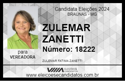 Candidato ZULEMAR ZANETTI 2024 - BRAÚNAS - Eleições