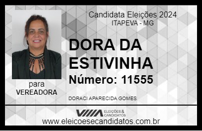 Candidato DORA DA ESTIVINHA 2024 - ITAPEVA - Eleições