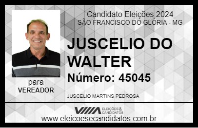 Candidato JUSCELIO DO WALTER 2024 - SÃO FRANCISCO DO GLÓRIA - Eleições