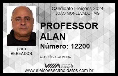 Candidato PROFESSOR ALAN 2024 - JOÃO MONLEVADE - Eleições