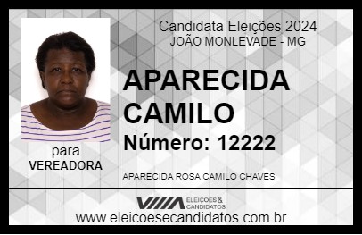 Candidato APARECIDA CAMILO 2024 - JOÃO MONLEVADE - Eleições