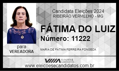 Candidato FÁTIMA DO LUIZ 2024 - RIBEIRÃO VERMELHO - Eleições