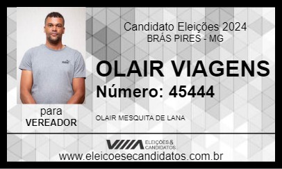 Candidato OLAIR VIAGENS 2024 - BRÁS PIRES - Eleições