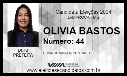 Candidato OLIVIA BASTOS 2024 - JAMPRUCA - Eleições