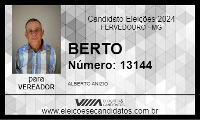 Candidato BERTO 2024 - FERVEDOURO - Eleições