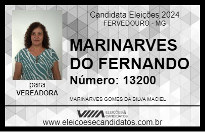 Candidato MARINARVES DO FERNANDO 2024 - FERVEDOURO - Eleições