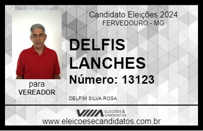 Candidato DELFIS LANCHES 2024 - FERVEDOURO - Eleições