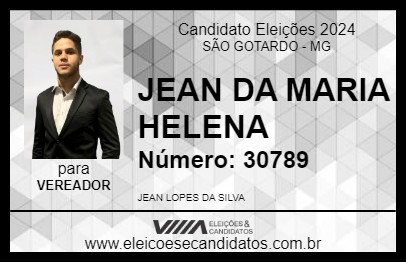 Candidato JEAN DA MARIA HELENA 2024 - SÃO GOTARDO - Eleições