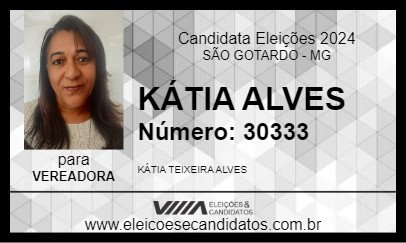 Candidato KÁTIA ALVES 2024 - SÃO GOTARDO - Eleições