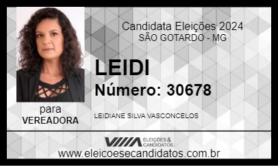 Candidato LEIDI 2024 - SÃO GOTARDO - Eleições