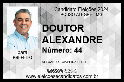 Candidato DOUTOR ALEXANDRE 2024 - POUSO ALEGRE - Eleições