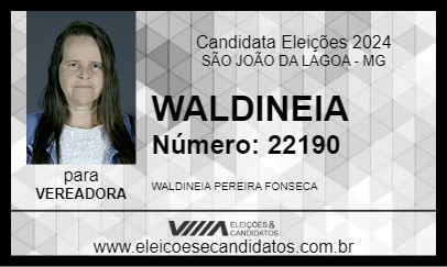 Candidato WALDINEIA 2024 - SÃO JOÃO DA LAGOA - Eleições