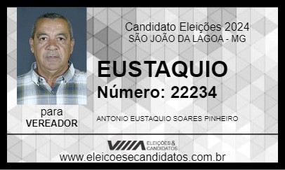 Candidato EUSTAQUIO 2024 - SÃO JOÃO DA LAGOA - Eleições